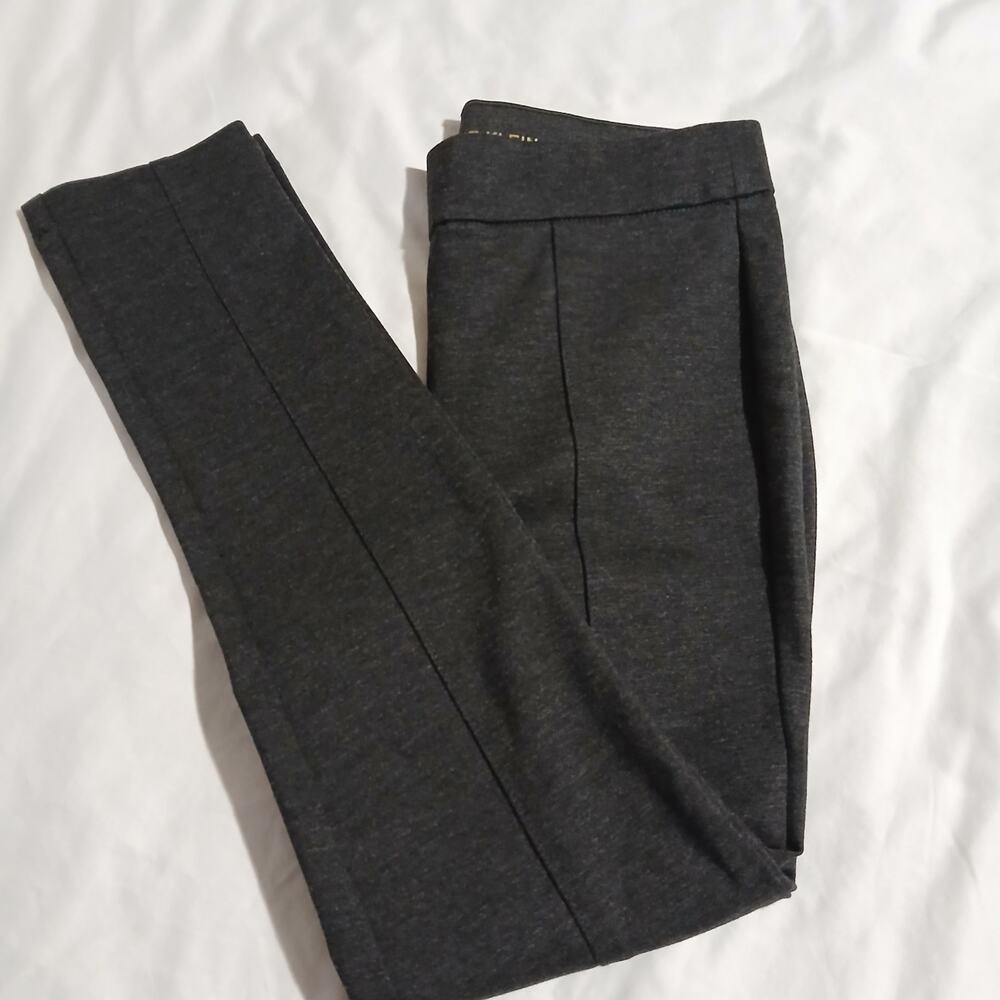 Ann Klein Women's Medium Charcoal Grey Work Pant Seamed legging High-Quality